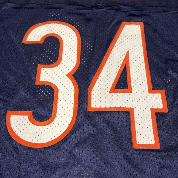 VTG Nike Team Walter Payton Navy Chicago Bears Game Retired Player Jersey EUC - Picture 12 of 12